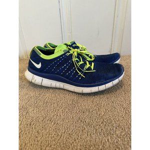 Nike Flynit Royal Blue Green Sneakers Athletic Shoes Men’s Sz 11